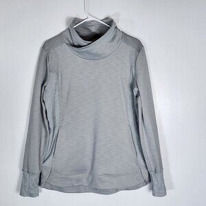 Athleta Women’s Track Pullover Grey Sweat Shirt Size‎ Small